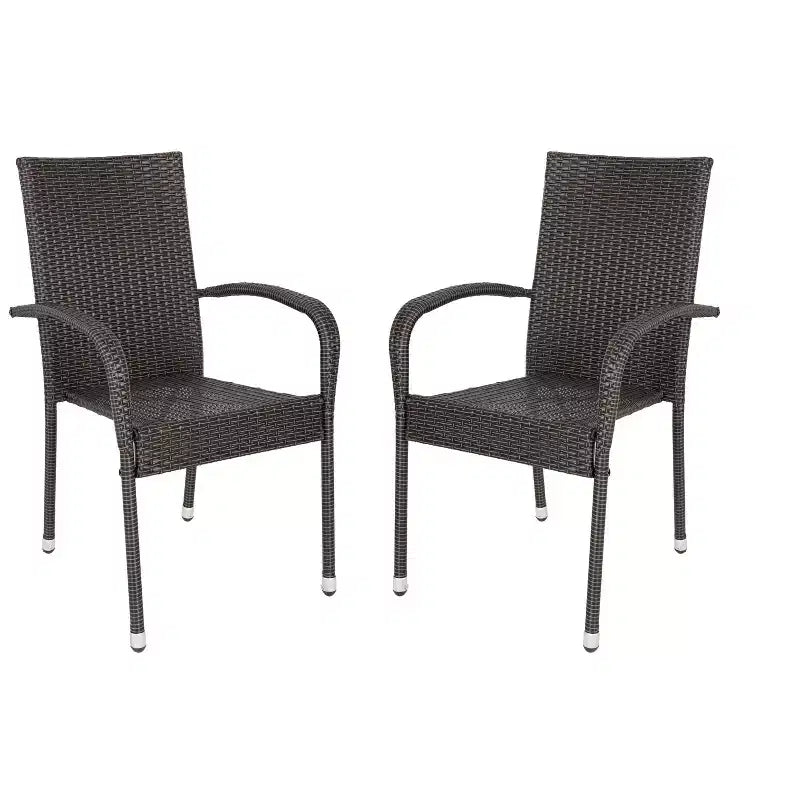 Hialeah Wicker Dining Chair Set - Set of 2