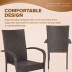Hialeah Wicker Dining Chair Set - Set of 2