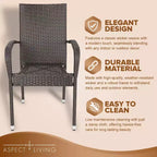 Hialeah Wicker Dining Chair Set - Set of 2