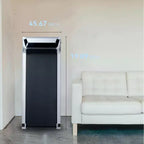 NAYSAYE Portable Under Desk Treadmill 8 Degree Incline for Home and Office, Black and Silver, 45.7*19.1*4.2