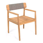 Okak 17.2 Premium Acacia Patio Dining Chairs Rustic Accent Chairs,Set of 2,Outdoor Armchair for Porch,Garden&Backyard,Patio Furniture Seating,Teak