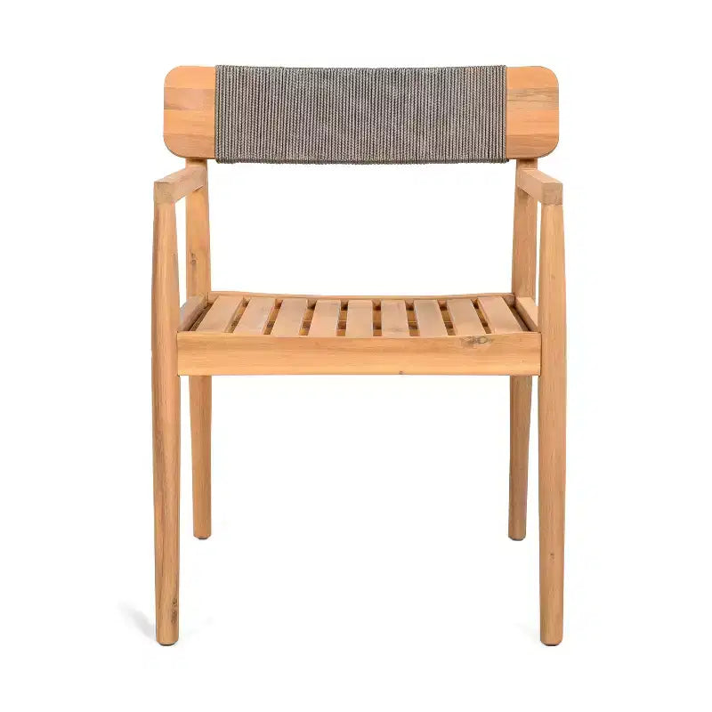 Okak 17.2 Premium Acacia Patio Dining Chairs Rustic Accent Chairs,Set of 2,Outdoor Armchair for Porch,Garden&Backyard,Patio Furniture Seating,Teak