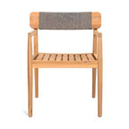 Okak 17.2 Premium Acacia Patio Dining Chairs Rustic Accent Chairs,Set of 2,Outdoor Armchair for Porch,Garden&Backyard,Patio Furniture Seating,Teak