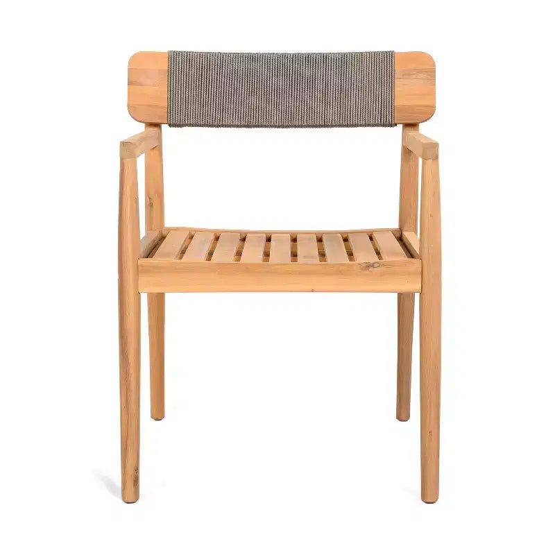 Okak 17.2 Premium Acacia Patio Dining Chairs Rustic Accent Chairs,Set of 2,Outdoor Armchair for Porch,Garden&Backyard,Patio Furniture Seating,Teak