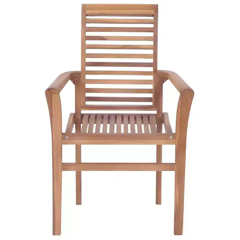 vidaXL Patio Dining Chairs 2 Pcs with Gray Cushions - Solid Wood Teak - Ergonomic Design for Garden, Patio, Dining Room - 24.4x22.2x37