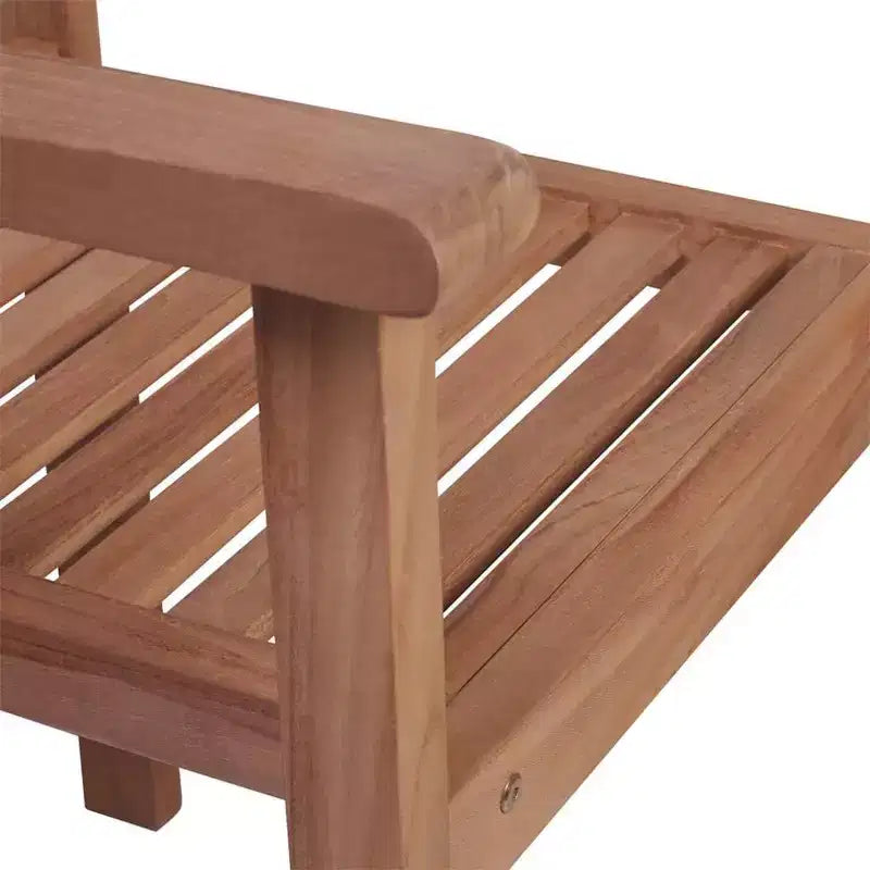 vidaXL Solid Teak Wood Patio Chairs Set with Anthracite Cushions - Weather Resistant Outdoor Seating for Backyard, Garden, Deck, Porch