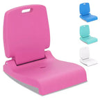 Costway Poolside Chair for Edge of Pool with Back Support & Handles Portable Picnic Chair White/Blue/Pink/Green