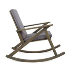 GDFStudio Sally Acacia Wood Rocking Chairs with Water Resistant Cushions(Set of 2)
