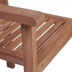 vidaXL Stackable Patio Chairs with Comfort Cushions - 8 pcs Durable Solid Teak Wood Garden Furniture with Fine Sanded Finish