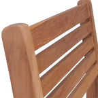 vidaXL 8 pcs Solid Teak Wood Stackable Chairs with Cushions - Classic Outdoor Furniture for Patio and Garden