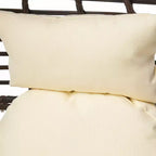GDFStudio Jeffrey Teardrop Wicker and Iron Lounge Chair with Water-Resistant Cushion