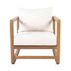 Christopher Knight Home Wisp Modern Outdoor Acacia Wood Oversized Club Chair with Cushions