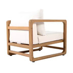 Christopher Knight Home Wisp Modern Outdoor Acacia Wood Oversized Club Chair with Cushions