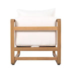 Christopher Knight Home Wisp Modern Outdoor Acacia Wood Oversized Club Chair with Cushions