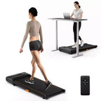 Costway 2.5HP Under Desk Treadmill with Remote Control LED Display 12 Preset Programs