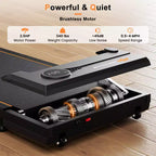 Costway 2.5HP Under Desk Treadmill with Remote Control LED Display 12 Preset Programs