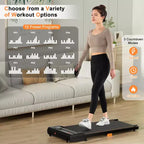 Costway 2.5HP Under Desk Treadmill with Remote Control LED Display 12 Preset Programs