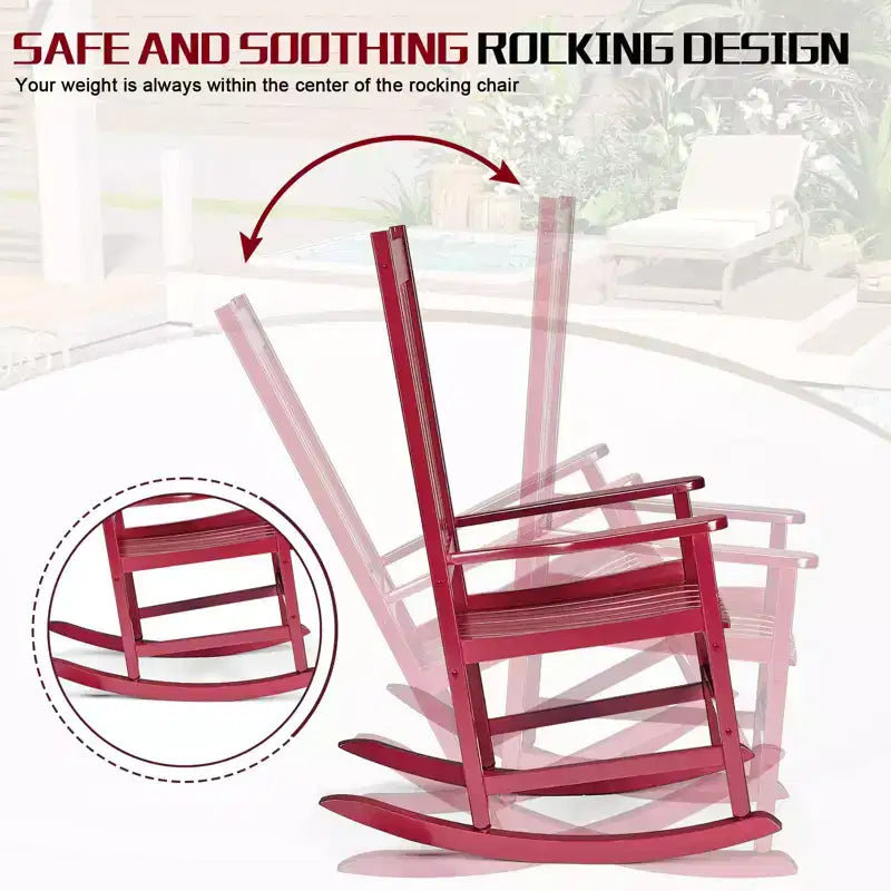 Karl Home | Solid Wood Outdoor Rocking Chair