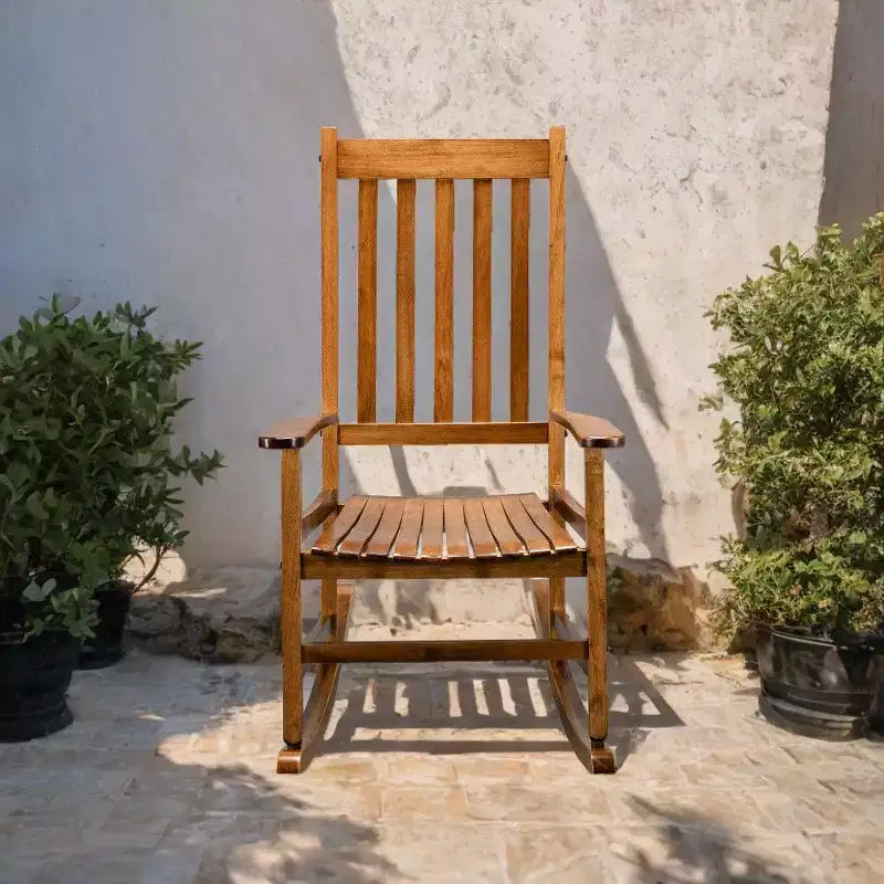 Karl Home | Solid Wood Outdoor Rocking Chair