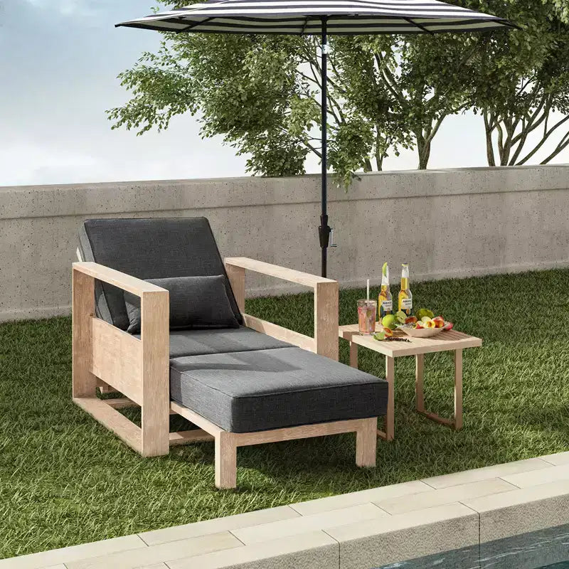 Amilcare Chaise Lounge with Adjustable Backrest|HULALA HOME