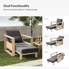 Amilcare Chaise Lounge with Adjustable Backrest|HULALA HOME