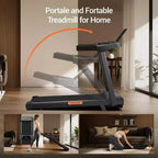 15% Incline Treadmill with Handles, 3-in-1 Portable Treadmills for Home and Office, Foldable Treadmills with 300 Lbs Weight Capacity (15)