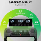 Treadmills for Home with 16% Incline & Handle Bar, 3.0HP Quiet Foldable Treadmill with Led Screen Up to Large Capacity