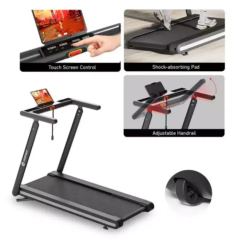 DeerRun X20 treadmill with 15% Auto Incline Treadmill Full Running Deck Treadmill 400 lbs Capacity