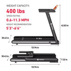 DeerRun X20 treadmill with 15% Auto Incline Treadmill Full Running Deck Treadmill 400 lbs Capacity