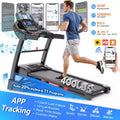 Folding Treadmill with 5HP Quiet Motor, 20-Level Auto Incline, APP Control, 71 Programs, Shock-Absorbing Deck, 300-400LB Capacity for Home Use
