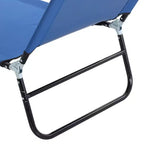 Folding Chaise Lounge Pool Chairs, Outdoor Sun Tanning Chairs with 5-Level Reclining Back, Steel Frame for Beach, Patio