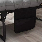 Outdoor Folding Chaise Lounge Chair with 4-Position Adjustable Backrest, Magazine Pocket, Removable Head Pillow