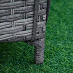 Wicker Chaise Lounge, 4 Position Adjustable Backrest and Cushions Outdoor Lounge Chair PE Rattan Sun Lounger for Poolside, Balcony or Garden