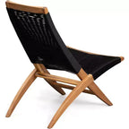 63364 Lisa Modern Lounge Chair  Natural Wood Finish, Mid-Century Modern Wooden Chair for Living Room, Patio, Lawn, Poolside, Indoor & Outdoor