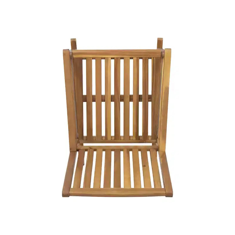 Okak Acacia Wood Outdoor Rocking Chairs with 250lbs Support, Porch Chairs with High Back and Fixed Arms, Outside Chairs for Deck, Lawn, Teak