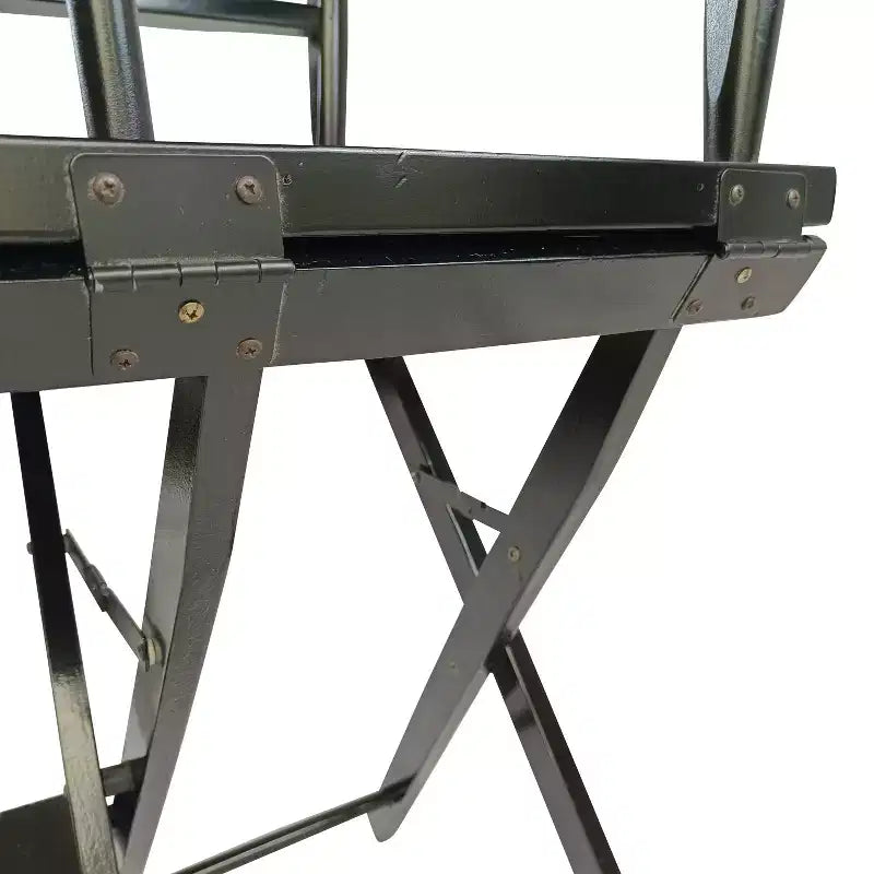 Casual Home Director's Chair, Black Frame/Black Canvas,Suitable for adults, foldable style, 2pcs/set populus