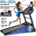 4.5HP FoldableTreadmill With Remote APP, 300lbs, Running Machine for Home Office