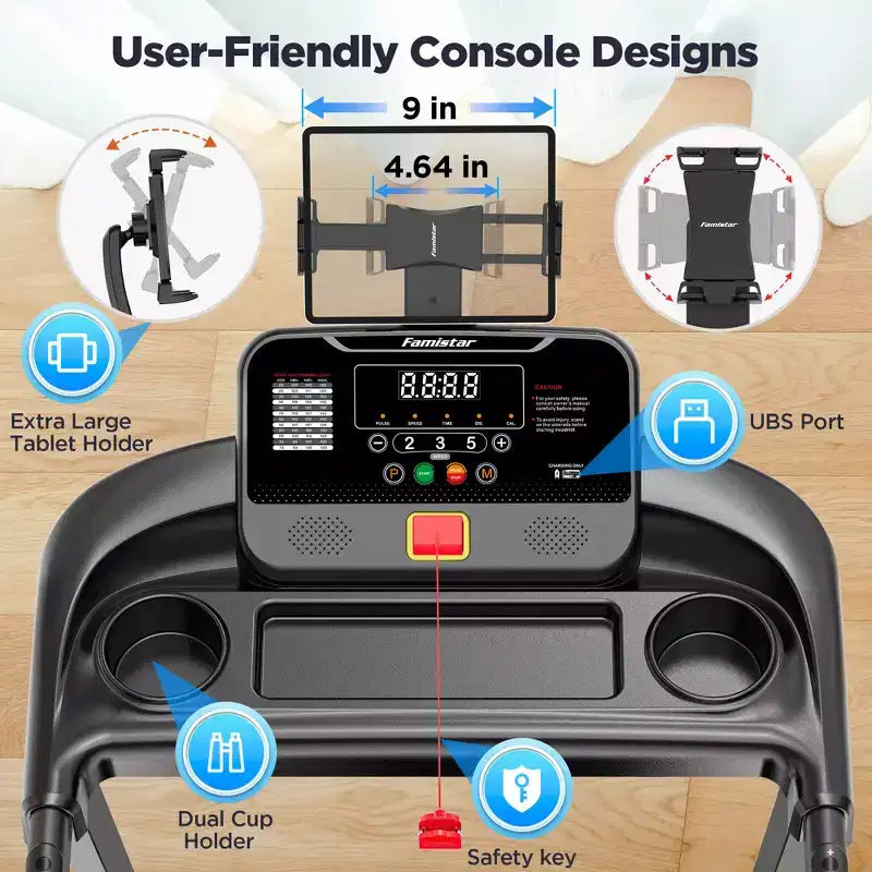 Treadmill on Sale,Treadmills Clearance, 7.5MPH, 300 lbs Capacity, Electric Treadmill Running Machine, Folding Electric Motorized Treadmill for Home