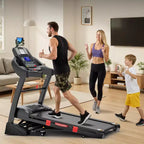 Folding Treadmill 400lb Capacity, 5.0HP Treadmill with 20% Incline for Home, 18'' Wide and Thickened Deck, 0.6-12MPH