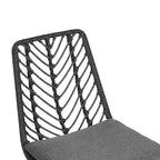 TUYOHW 17.5 Boho Style Patio Accent Chairs,Set of 2,Wicker Rattan Club Chairs with Cushion,Outdoor Dining Chairs,Modern Patio Furniture Seating,Gray