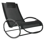TUYOHW Patio Pool Lounger,Set of 1,Outdoor Rocking Chair with Breathable Mesh Seat,Sun Bathing Chair Chaise Lounge for Pool,Beach,Porch & Backyard