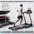 Home Treadmill, 300 lb Capacity, Wide Running Belt, Smart App Control, Adjustment Incline, 0.67.5 MPH, 71 Preset Programs