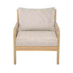 Christopher Knight Home Casper Outdoor Club Chair Acacia Wood and Woven Rope
