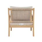 Christopher Knight Home Casper Outdoor Club Chair Acacia Wood and Woven Rope
