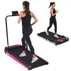 Okak Under Desk Treadmill with Incline and Adjustable Speed, 300LBS Capacity Treadmill with 2.5HP, Treadmills for Home, Office, Pink+Black