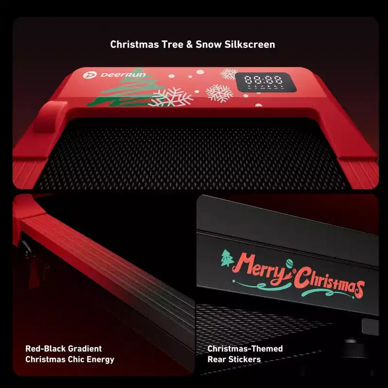 DeerRun Q2 Christmas Edition home use & light running 7% Incline Smart Walking Pad Treadmill
