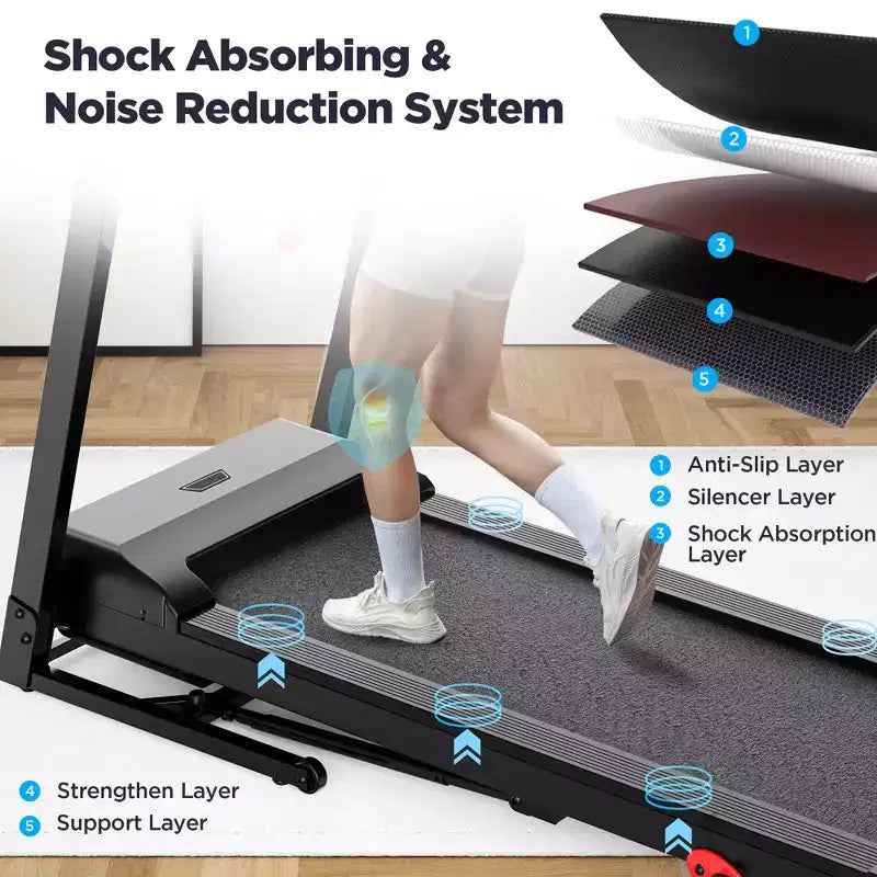 Treadmill on Sale,Treadmills Clearance,Portable Treadmill for Home Use, 71Programs, Music Speakers,Running Walking Jogging,Knee Strap Gift