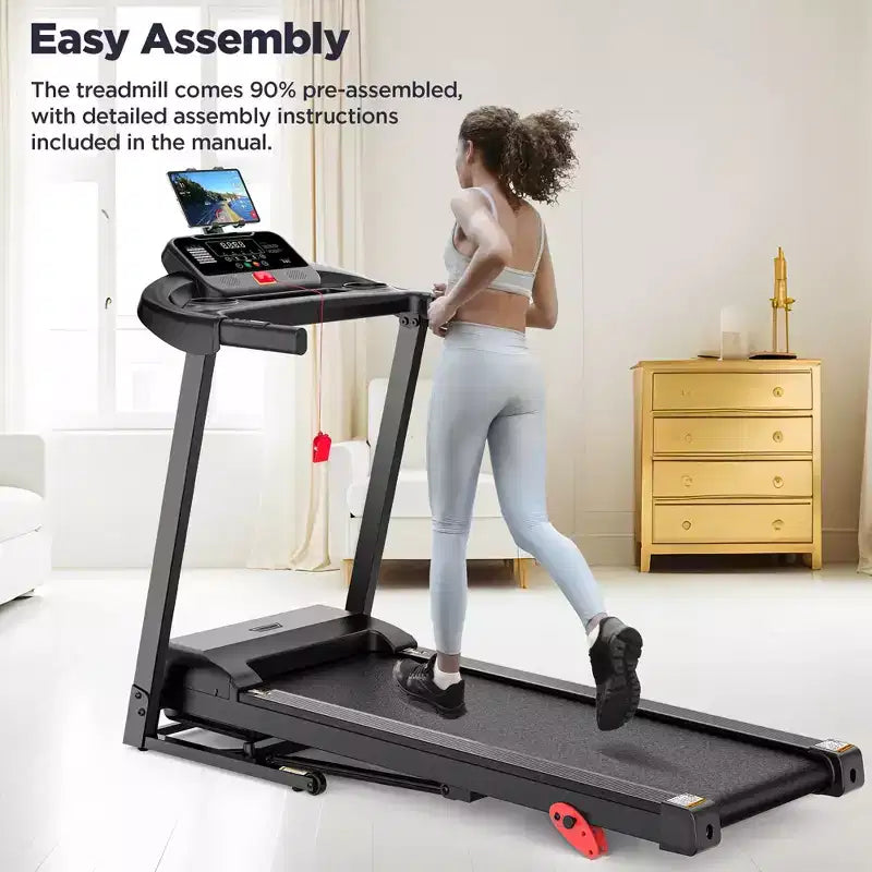 Treadmill on Sale,Treadmills Clearance,Portable Treadmill for Home Use, 71Programs, Music Speakers,Running Walking Jogging,Knee Strap Gift