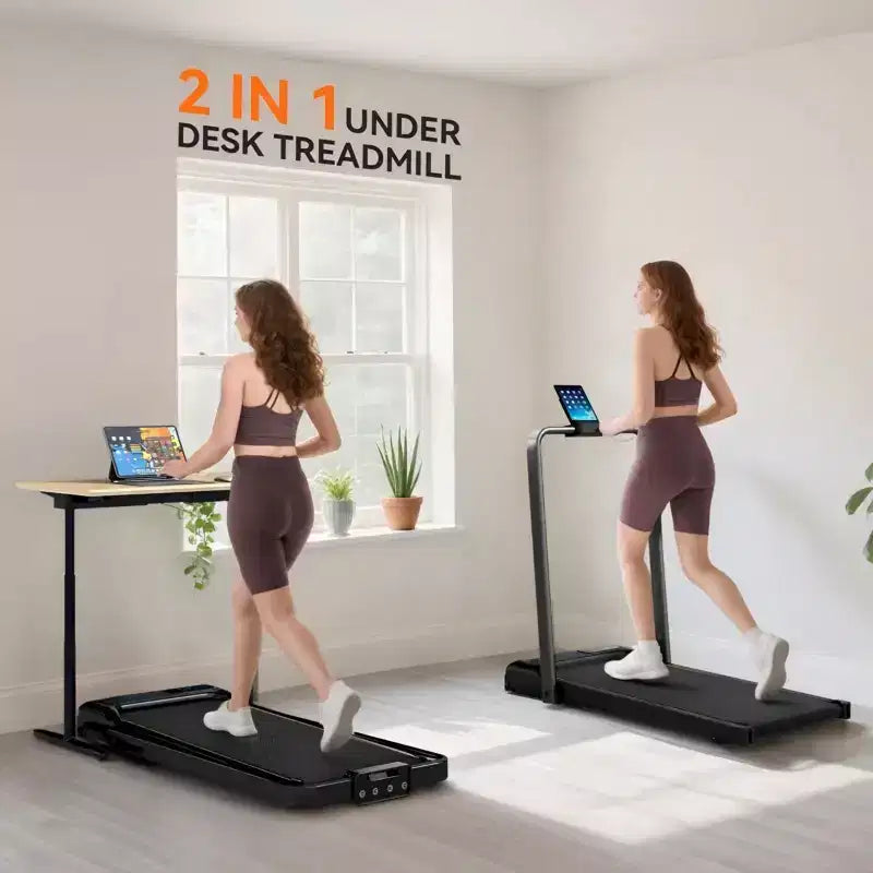 Folding Treadmill for Home with Incline 2HP Quiet Motor Compact Treadmill with LED Display