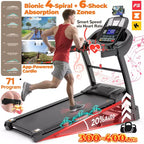 20% Auto Incline Treadmill 5.1HP for Home,Foldable Treadmill w/ 300LB Capacity,Dual HiFi Speaker,App Control w/ Virtual Running, 71 Programs Treadmill